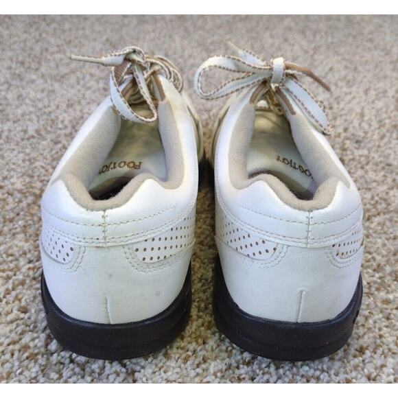 FootJoy eComfort Golf Spikes Women's 10M White Vented Leather - Picture 4 of 11